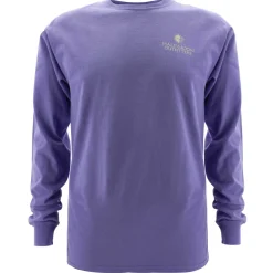 T-Shirts|T-Shirts-Half-Moon Outfitters Flower Logo Long Sleeve T-Shirt