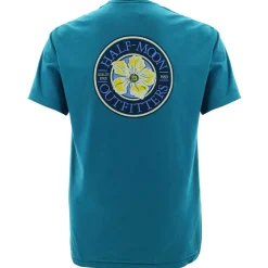 T-Shirts|T-Shirts-Half-Moon Outfitters Flower Logo Short Sleeve T-Shirt