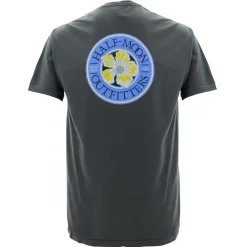 T-Shirts|T-Shirts-Half-Moon Outfitters Flower Logo Short Sleeve T-Shirt