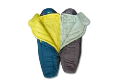 Sleeping Bags & Pads-Nemo Forte 35 Endless Promise Synthetic Sleeping Bag for Women (SALE) Plum Gray/Celadon Green