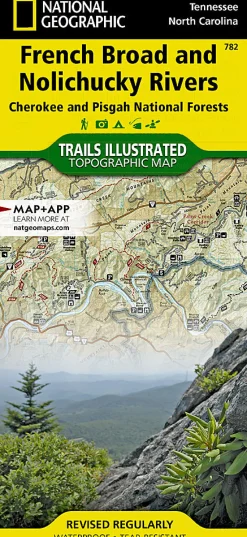 Literature-Trails Illustrated French Broad and Nolichucky Rivers Map None