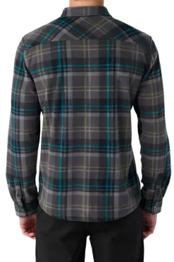 Shirts-O'Neill Glacier Plaid Superfleece Overshirt for Men (SALE)