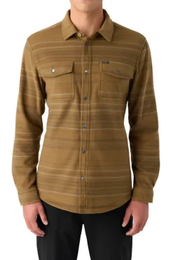 Shirts-O'Neill Glacier Standard Fit Superfleece Overshirt for Men (SALE)