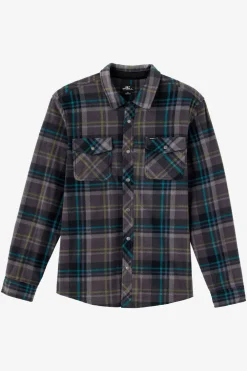 Shirts-O'Neill Glacier Standard Fit Superfleece Overshirt for Men (SALE)