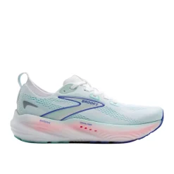 Shoes-Brooks Glycerin 22 Running Shoes for Women White/Limpet Shell/Amparo Blue