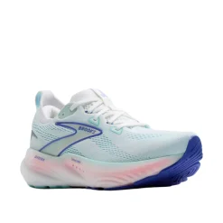 Shoes-Brooks Glycerin 22 Running Shoes for Women White/Limpet Shell/Amparo Blue