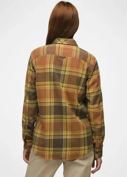Shirts-Prana Golden Canyon Flannel for Women (SALE) Rye Green