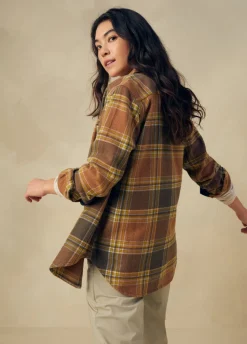 Shirts-Prana Golden Canyon Flannel for Women (SALE) Rye Green
