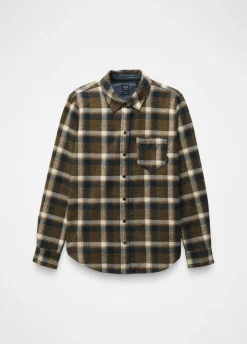 Shirts-Prana Golden Canyon Flannel for Women (SALE) Dark Sepia