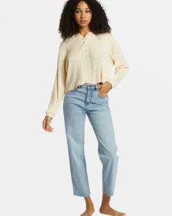 Shirts-Billabong Good Catch Henley T-Shirt for Women (SALE)