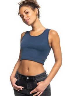 Tank Tops-Roxy Good Keepsake Crop Top for Women (SALE)