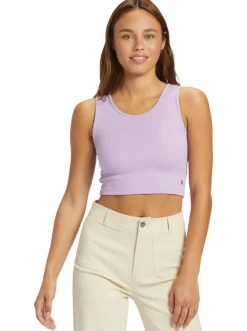 Tank Tops-Roxy Good Keepsake Crop Top for Women (SALE)
