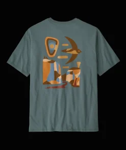 T-Shirts-Patagonia Granite Swift Organic T-Shirt for Men (SALE)