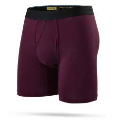 Baselayers & Underwear-Stance Grape Butter Blend Boxer Brief for Men (SALE) Portwine