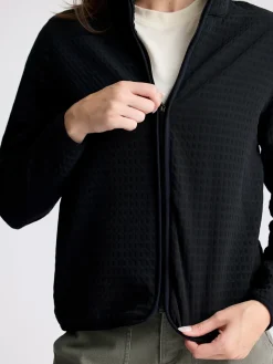 Casual|Fleece-Free Fly Apparel Gridback Fleece Jacket for Women Black