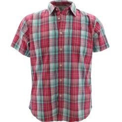 Shirts-Half-Moon Threadworks Short Sleeve Oxford Shirt for Men (SALE)