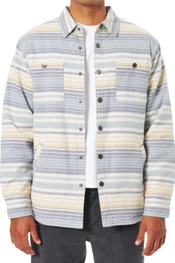 Shirts-Katin Harold Stripe Jacket for Men (SALE) Air Force Blue