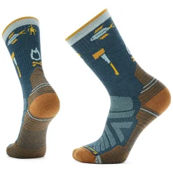 Socks-Smartwool Hike Camp Gear Light Cushion Crew Socks for Men