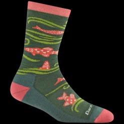 Socks-Darn Tough Homer Crew Lightweight Lifestyle Socks for Women Kelp