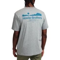 T-Shirts-Howler Brothers Howler Blended T-Shirt for Men (SALE)