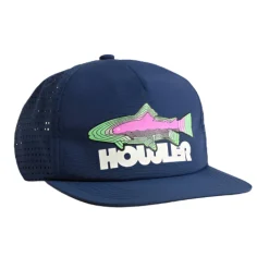 Head & Neckwear-Howler Brothers Aperture Tech Strapback Howler Trucha : Navy