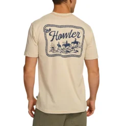 T-Shirts-Howler Brothers Howler Posse T-Shirt for Men Sand Heather