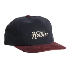 Head & Neckwear-Howler Brothers Howler Script Snapback (SALE) Navy / Burgundy