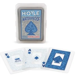 Games-Liberty Mountain HOYLE WATERPROOF CLEAR PLAYING CARDS Blue