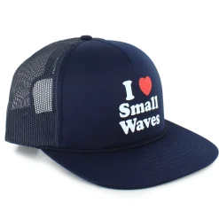 Head & Neckwear|Head & Neckwear-Half-Moon Outfitters I <3 Small Waves Foam Trucker Hat Navy