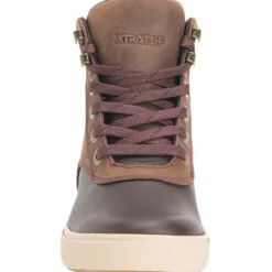 Boots-XTRATUF 6-Inch Leather Lace Ankle Deck Boots for Women Chocolate