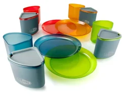 Drinkware|Cookware-GSI Outdoors Infinity 4 Person Compact Tableset Multi-Color