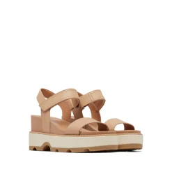 Shoes-Sorel Joanie IV Y Strap Wedge Sandal for Women (SALE) Honest Beige/Bleached Ceramic