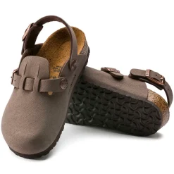 Shoes-Birkenstock Kay Kids Birkibuc Clogs for Kids Mocha