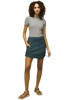 Skirts-Prana Koen Skort for Women Grey Blue