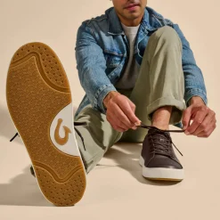 Shoes-Olukai Lae'ahi Li 'Ili Shoes for Men Dark Java