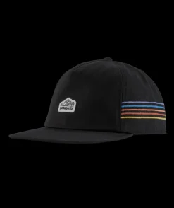 Head & Neckwear|Head & Neckwear-Patagonia Line Logo Ridge Stripe Funfarer Cap (SALE) Black