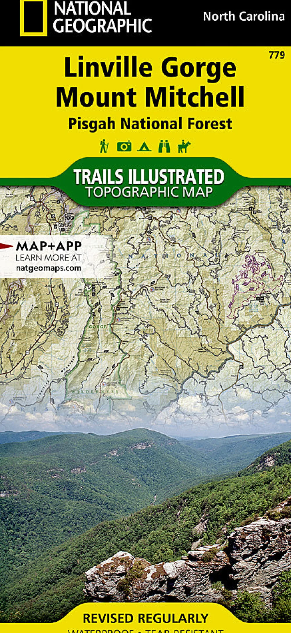 Literature-Trails Illustrated Linville Gorge/Mt. Mitchell Map None