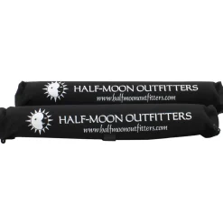 Car Racks & Pads-Half-Moon Outfitters Logo Regular Split Bottom Rack Pads Black