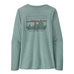 Performance Shirts-Patagonia Long Sleeved Capilene Cool Daily Graphic Shirt for Women
