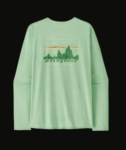 Performance-Patagonia Long Sleeved Capilene Cool Daily Graphic Shirt for Men