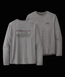 Performance-Patagonia Long Sleeved Capilene Cool Daily Graphic Shirt for Men