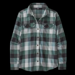 Shirts-Patagonia Long Sleeved Organic Cotton Midweight Fjord Flannel Shirt for Women (SALE)