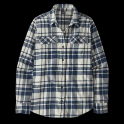 Shirts-Patagonia Long Sleeved Organic Cotton Midweight Fjord Flannel Shirt for Women (SALE)