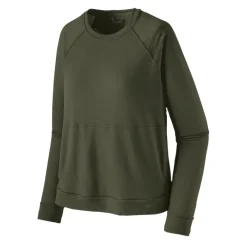 Performance Shirts-Patagonia Long-Sleeved Capilene Thermal Crew for Women (SALE) Pine Needle Green