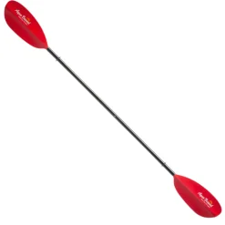 Sup & Kayak-Aqua-Bound Tech Manta Ray Fiberglass 2-Piece Snap-Button Kayak Paddle Sunset Red