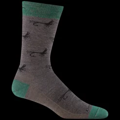 Socks-Darn Tough Mcfly Crew Lightweight Lifestyle Sock for Men Taupe