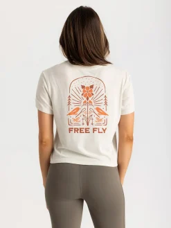 T-Shirts-Free Fly Apparel Mellow Meadow Tee for Women (SALE) Heather Birch