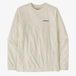 T-Shirts|Shirts-Patagonia Men's Long-Sleeved Line Logo Ridge Responsibili-Tee (SALE)