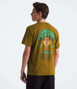 T-Shirts|Shirts-The North Face Men's Short-Sleeve Crown Shyness Tee Moss Green