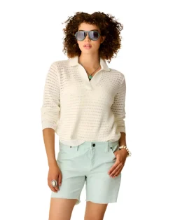 Sweaters & Hoodies-Carve Designs Morgan Polo Sweater for Women
